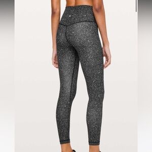Lululemon Athletica Black and White Speckled Leggings